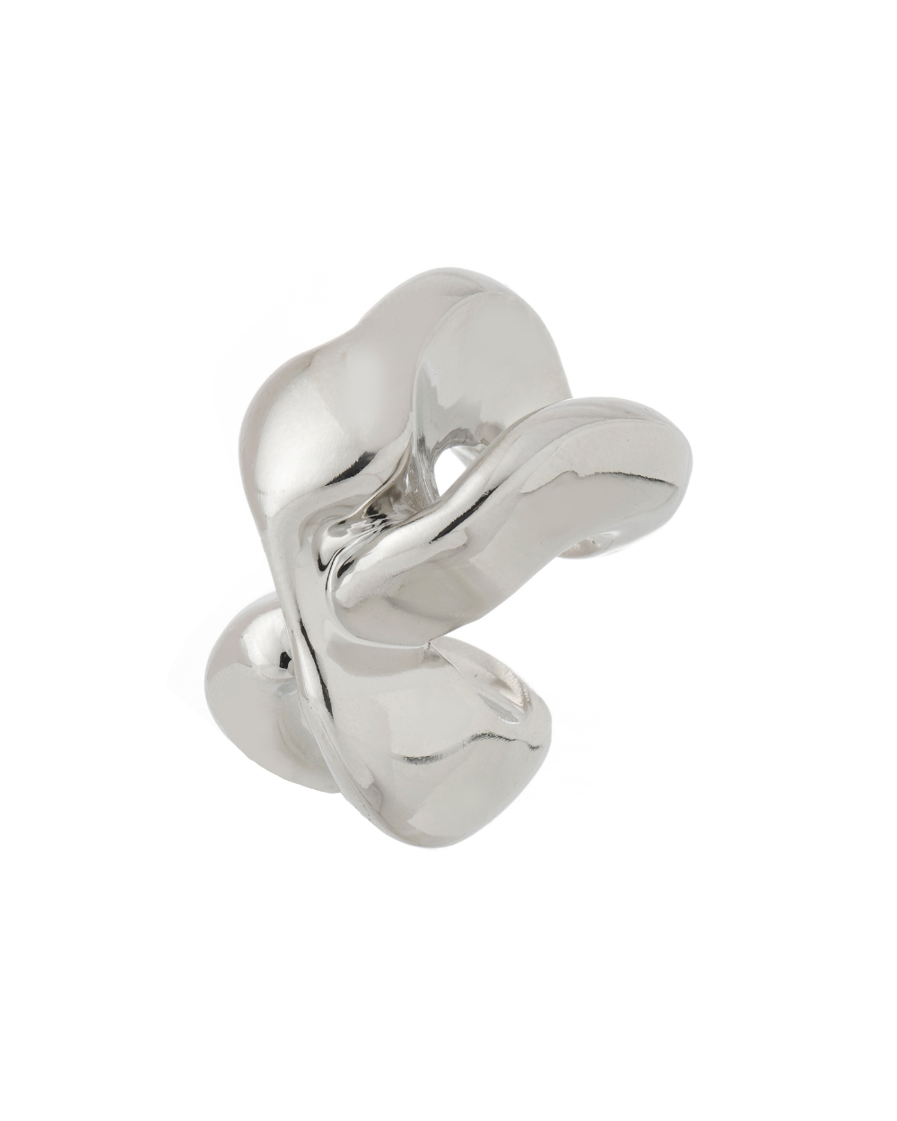 EAR HOOK BOLD PRATEADO