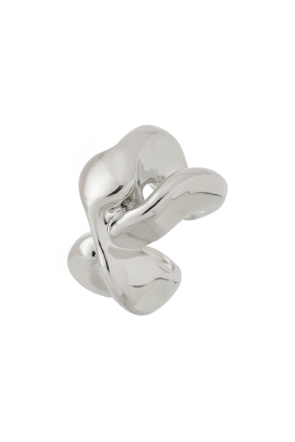 EAR HOOK BOLD PRATEADO