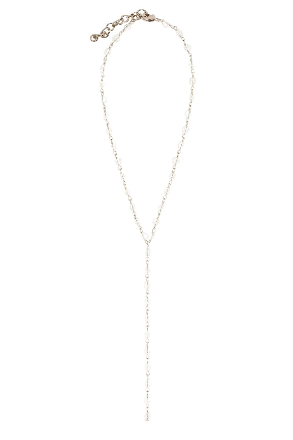 Colar Terço Cristal Prateado | Leve, Elegante e Atemporal
