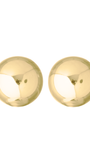 Brinco Meia Bola Dourado Polido – Canopla GG